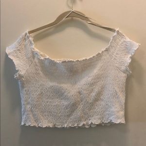 H&M Divided White Crop Top (New)
